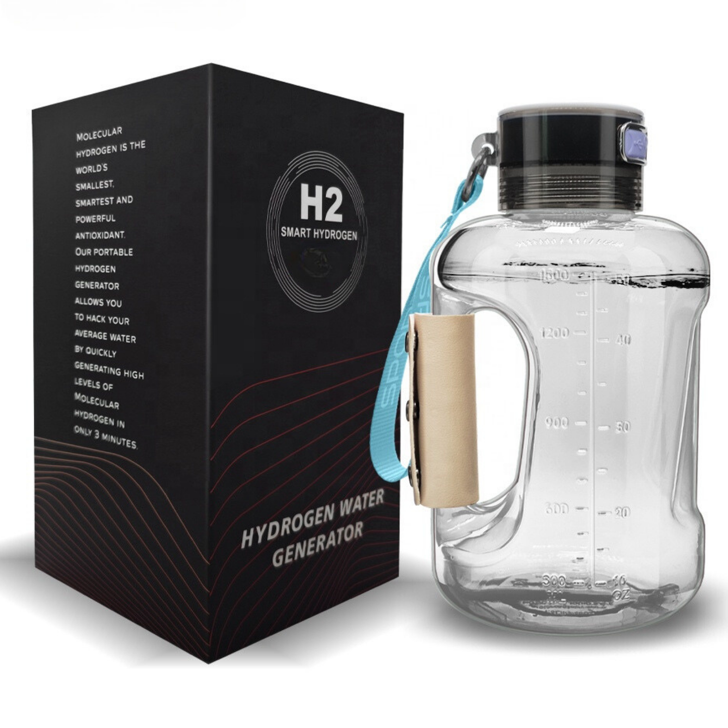 HydroSport 50oz – Athletic Hydrogen Water Jug