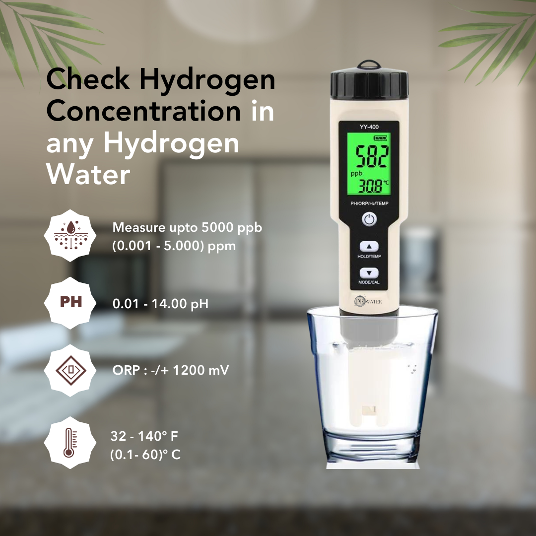 Dr. Water HydroMeter  - PPB Dissolved Hydrogen Tester for Hydrogen Water