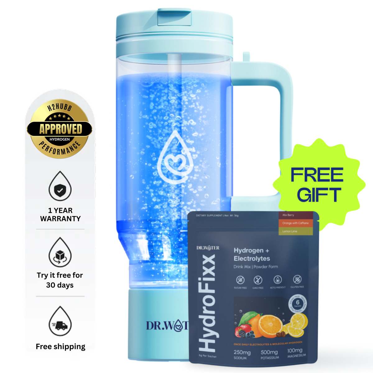 HydroTumbler 32oz  – Premium Hydrogen Water Bottle