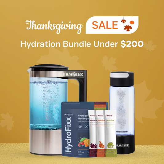 Family Bundle (HydroPitcher + HydroDaily Glass + HydroFixx- pack of 24)