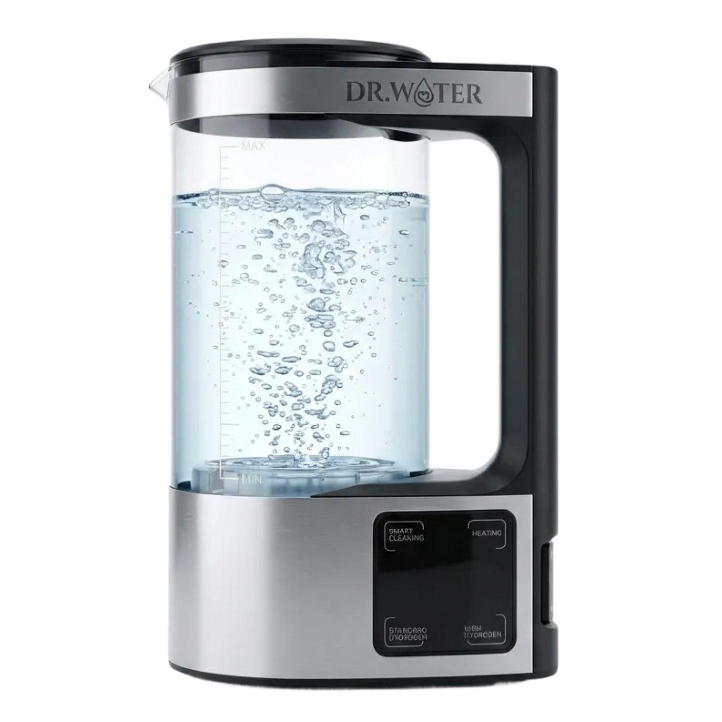 HydroPitcher 68oz – Glass Hydrogen Pitcher with Chlorine Removal