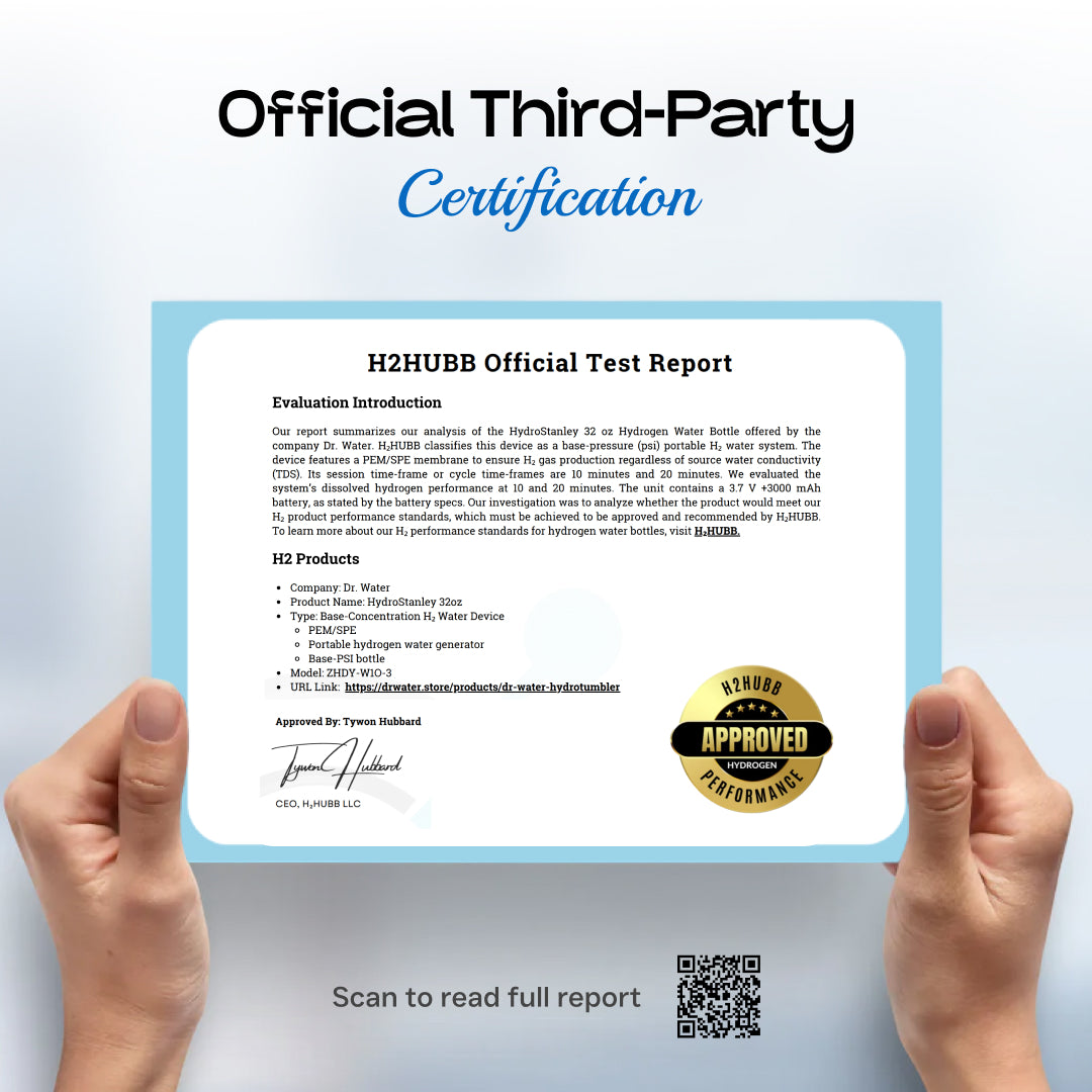 HydroTumbler – Hydrogen Water Bottle 32Oz