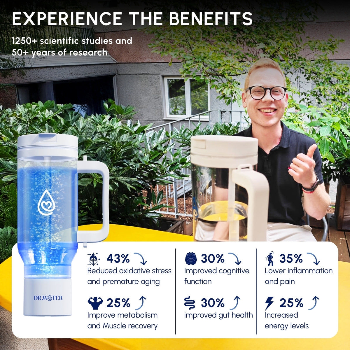 HydroTumbler 32oz  – Premium Hydrogen Water Bottle