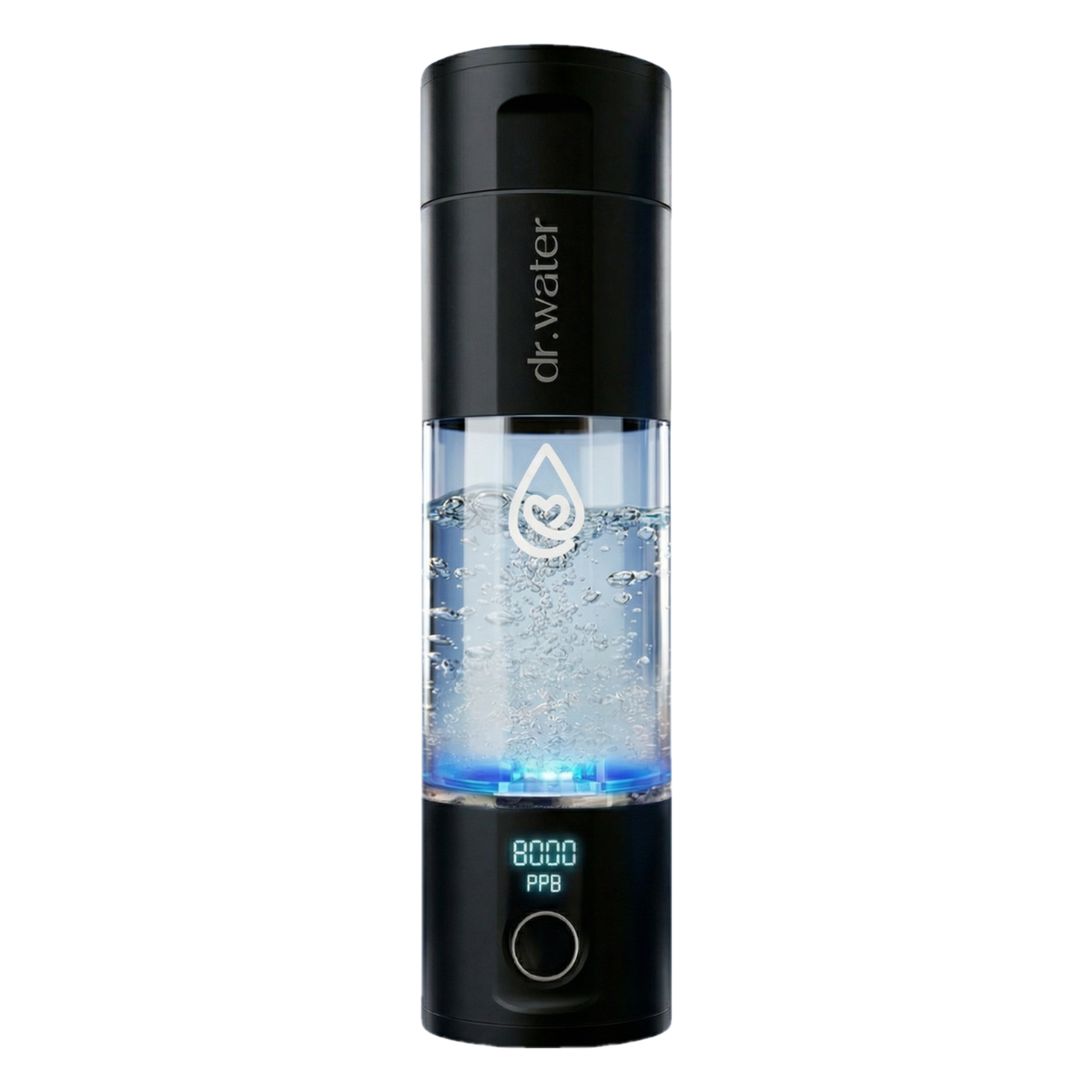 Dr. Water Hydrator Pro hydrogen water bottle, black