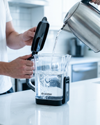 Filling the HydroPitcher Pro – cordless shatterproof Tritan hydrogen water pitcher