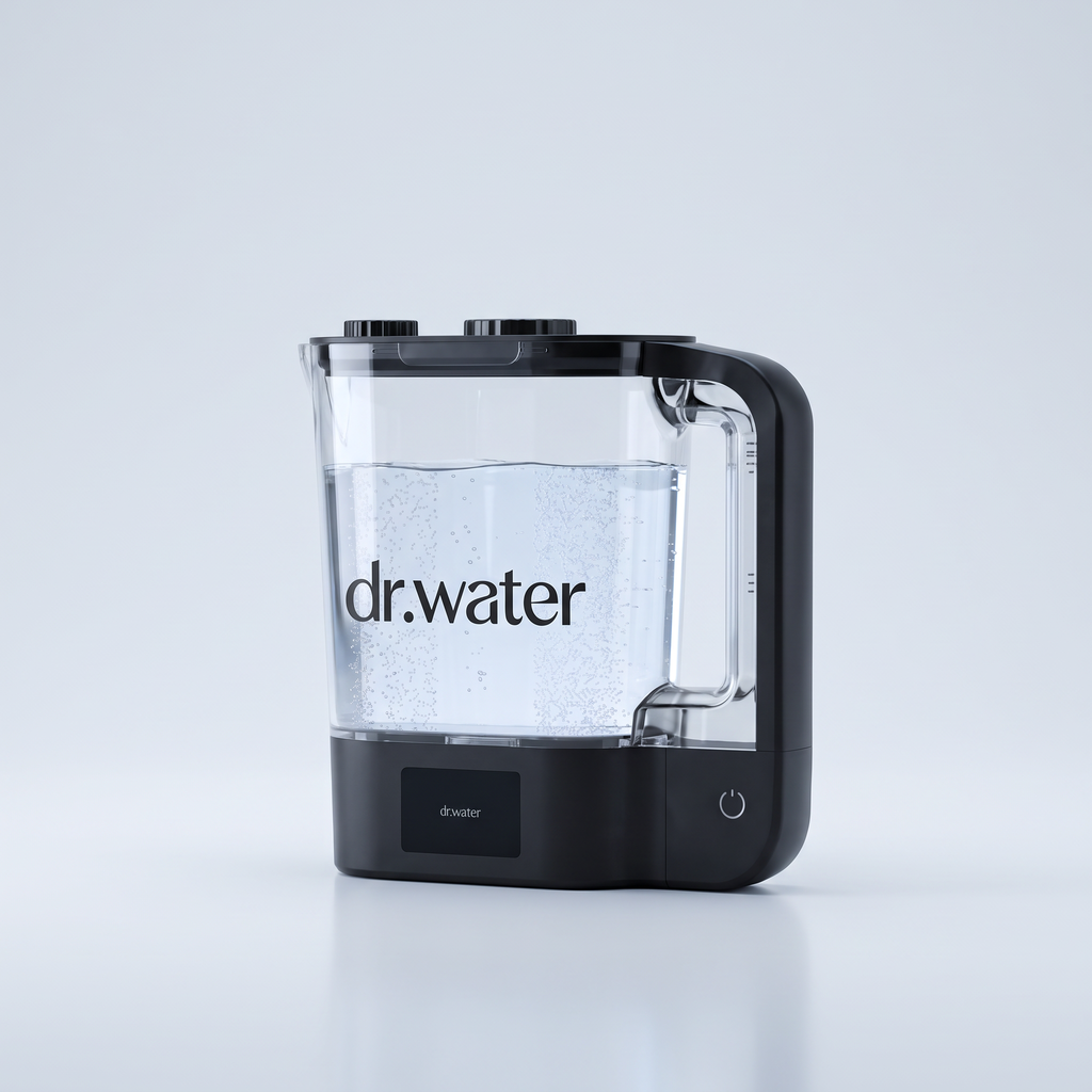 Dr. Water HydroPitcher Pro — cordless shatterproof Tritan hydrogen water pitcher with digital display
