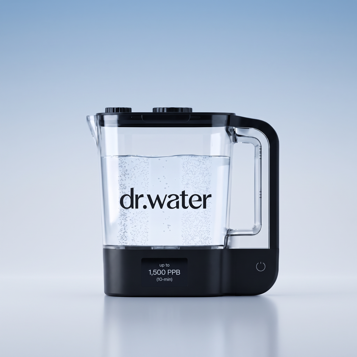 Dr. Water HydroPitcher Pro — cordless shatterproof Tritan hydrogen water pitcher with digital display