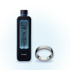 Hydrator Max hydrogen bottle next to an Oura Ring 5