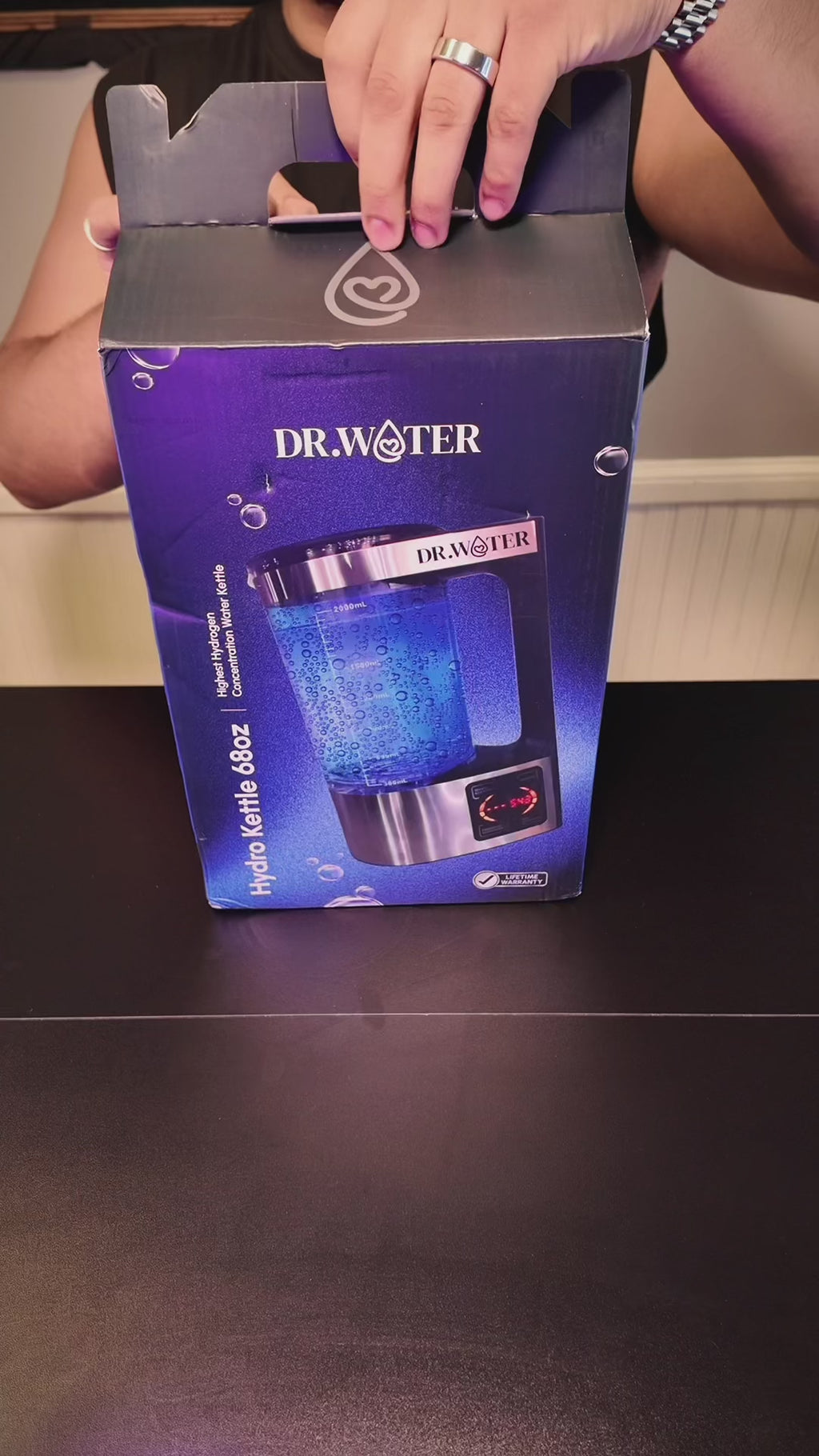 HydroPitcher – 68Oz Glass Hydrogen Water Pitcher