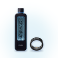 Hydrator Max hydrogen bottle next to an Ultrahuman Ring PRO